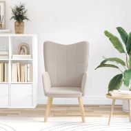 фотьойл Светлосиво 62 x 67 x 95,5 см Тъкан Шерпа