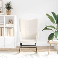 Люлеещ се стол Крем Тъкан Шерпа