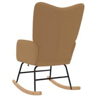 Люлеещ се стол Бежово Тъкан Шерпа