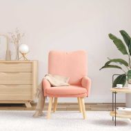 Кресло за релаксация Розово 63 x 67 x 94 см текстил