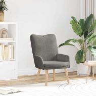 фотьойл Светлосиво 63 x 67 x 94 см Тъкан Шерпа