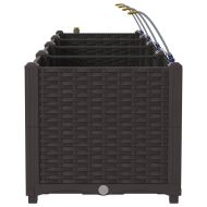 Градински саксии Кафяво 120 x 40 x 37.5 см Стомана