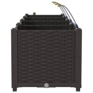 Градински саксии Кафяво 160 x 40 x 37.5 см Стомана