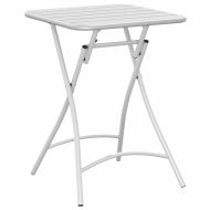 Градинска маса Бяло 55 x 55 x 73 см Прахово боядисана стомана