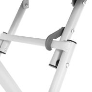 Градинска маса Бяло 55 x 55 x 73 см Прахово боядисана стомана