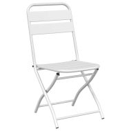 Бистро комплект 3 pcs Бяло Стомана