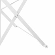 Сгъваем градински стол 2 pcs Бяло 42 x 46 x 82см Стомана