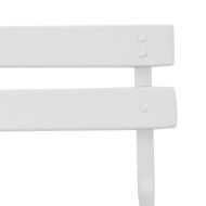 Сгъваем градински стол 2 pcs Бяло 42 x 46 x 82см Стомана