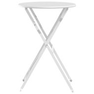 Бистро маса Бяло Ø50x71 см Прахово боядисана стомана