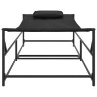 Шезлонг Антрацит 200 x 74 x 73 см Текстилен и стомана