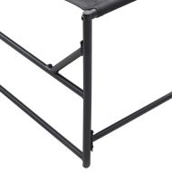 Шезлонг Антрацит 200 x 74 x 73 см Текстилен и стомана