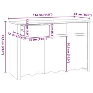 Служебеншкаф Drammen Бяло 114 x 43 x 75.5 см