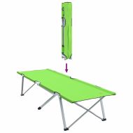 Сгъваемо къмпинг легло 2 pcs Тъмнозелено 62 x 194 x 42 см