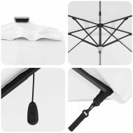 Рома Парасол Бежово 286 x 285 x 270 см Алуминий и полиестер