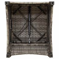 Разтегателен стол Сив 56 x 66 x 95см полиратан