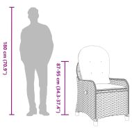 Разтегателен стол Бежово 56 x 66 x 95см полиратан