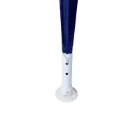 Парти шатър Синьо и бяло 400 x 400 x 266 см Полиестер и стомана