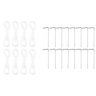 Парти шатър Синьо и бяло 600 x 400 x 266 см Полиестер и стомана