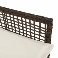 Градински стол 2 pcs Кафяво 53 x 60 x 85см полиратан