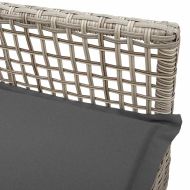 Градински стол 2 pcs Светлосиво 53 x 60 x 85см полиратан