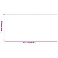 Външен килим ARAKIL Сиво и бяло 250 x 500 cm ПП