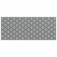 Външен килим ARAKIL Сиво и бяло 250 x 600 cm ПП