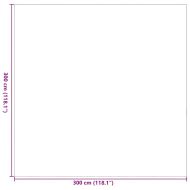 Външен килим ARAKIL Сиво и бяло 300 x 300 cm ПП