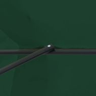 Градински парасол Зелен и Черен 395 x 395 x 245 см