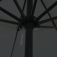 Градински парасол Антрацит и черен 395 x 395 x 245 см