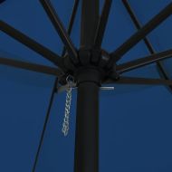 Градински парасол Син и Черен 395 x 395 x 245 см