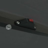 Градински парасол Антрацит и черен 395 x 395 x 245 см