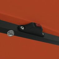 Градински парасол Червен и Черен 395 x 395 x 245 см