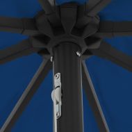 Градински парасол Син и Черен 395 x 395 x 245 см