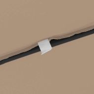 Градински парасол Таупе и Черно 295 x 295 x 245 см