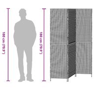 Разделител за стая Бежово 147 x 180 cm полиратан