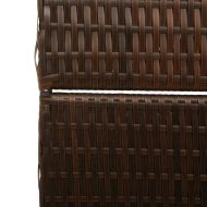 Разделител за стая Кафяво 195 x 180 см полиратан