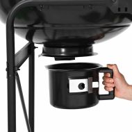 Грил за открито с колело Черно 96 x 72 x 113 см Метал