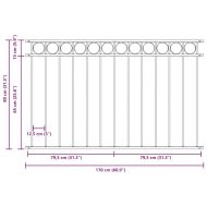 Градска ограда Сив Стомана