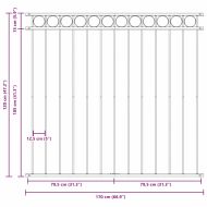 Градска ограда Сив Стомана