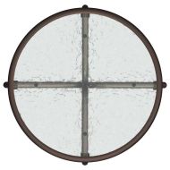 Градински бистро комплект 3 pcs Кафяво Стомана