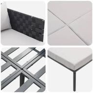 Шезлонг с възглавница Антрацит 115 x 153 x 69.5см Стомана