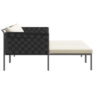Шезлонг с възглавница Антрацит 115 x 153 x 69.5см Стомана