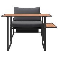 Комплект за хранене в градината 2 pcs Антрацит Стомана