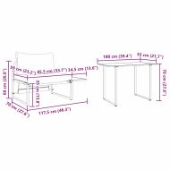 Комплект за хранене в градината 2 pcs Антрацит Стомана