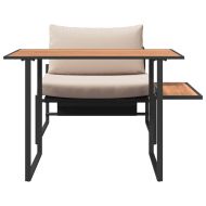 Комплект за хранене в градината 2 pcs Таупе Стомана