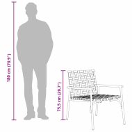 Комплект за хранене в градината 4 pcs Кафяво полиратан
