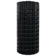 Европейска ограда Сив 0.8 x 10 m Желязо с PVC покритие