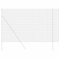 Европейска ограда Сив 1.6 x 10 m Желязо с PVC покритие