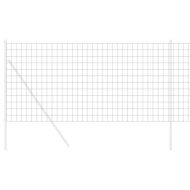 Европейска ограда Сив 1.2 x 10 m Желязо с PVC покритие