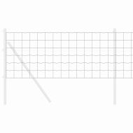 Европейска ограда Сив 0.6 x 10 м Желязо с PVC покритие